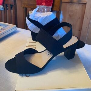 Life Stride Black Heeled Sandals